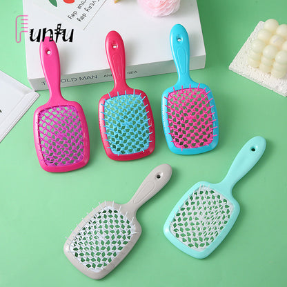 plastic hairbrush