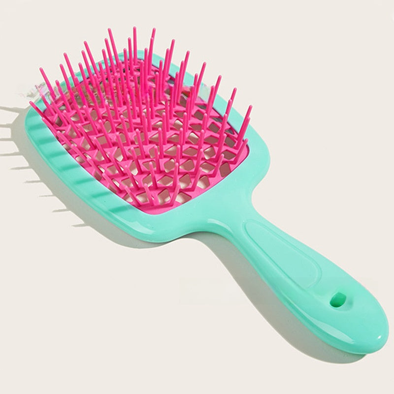 plastic hairbrush