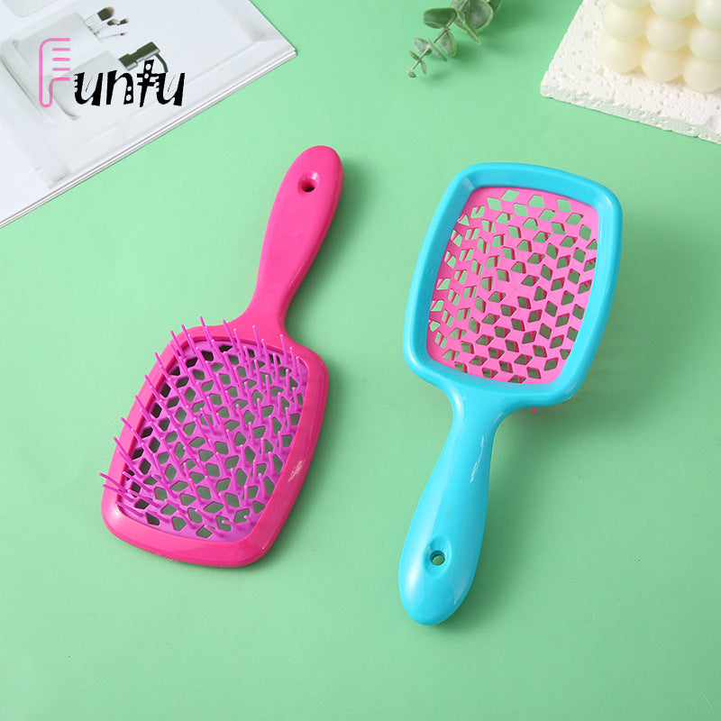 plastic hairbrush