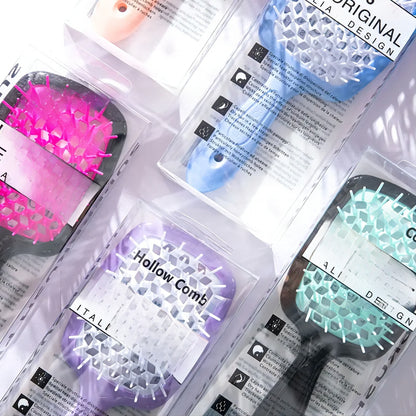 plastic hairbrush