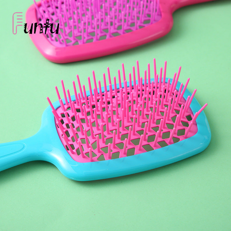 plastic hairbrush