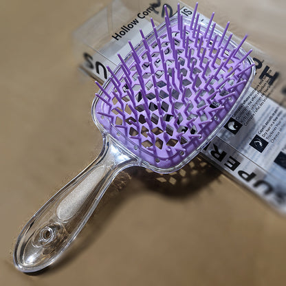 plastic hairbrush