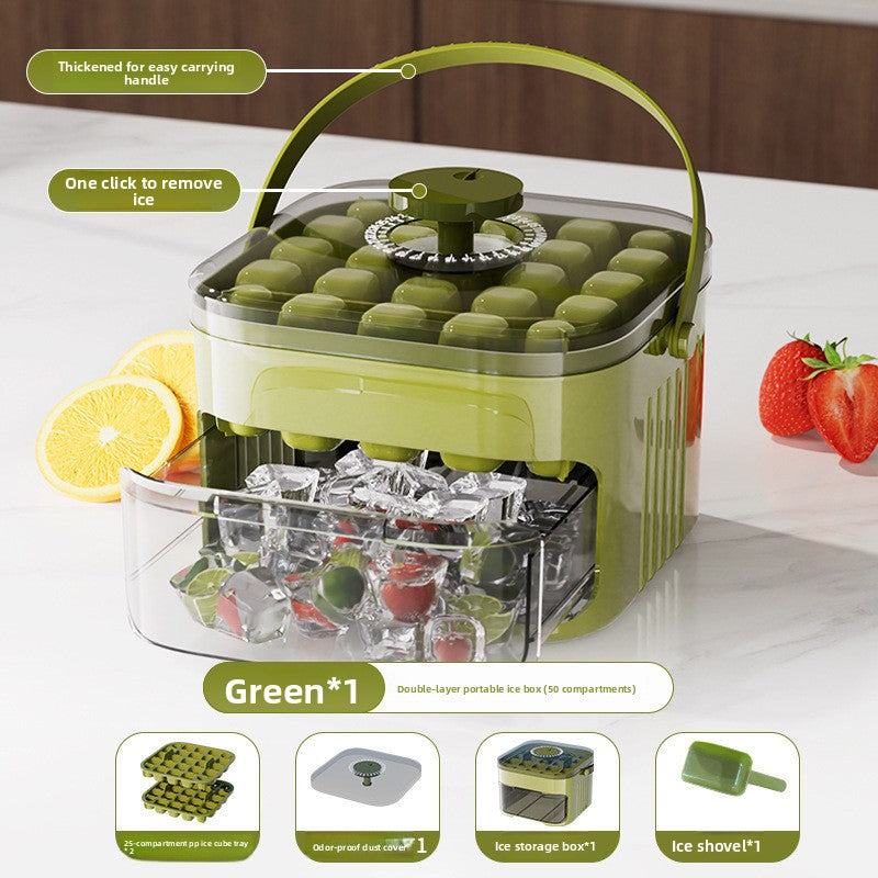 Plastic Ice Cube Tray with Shovel