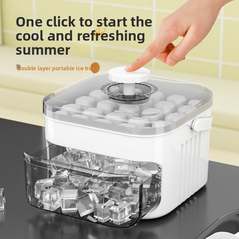 Plastic Ice Cube Tray with Shovel