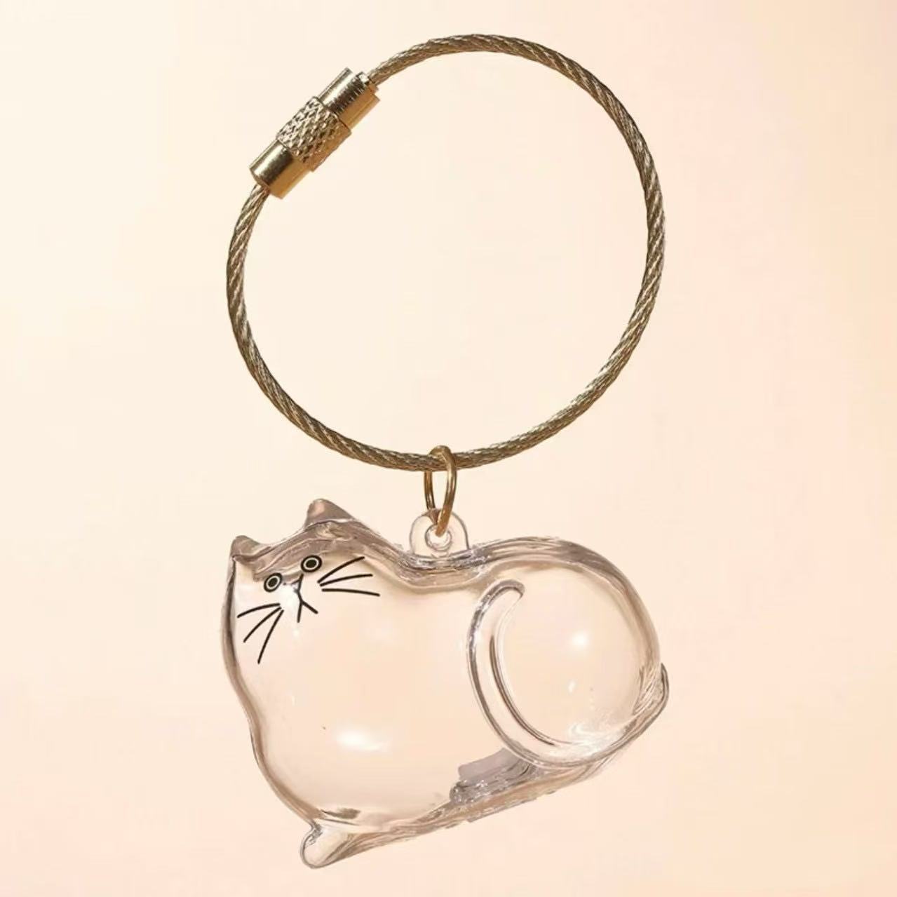 Plastic Keychain Container