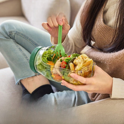 Plastic Leak-Proof Salad Storage Container