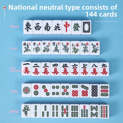 Plastic Mahjong Set
