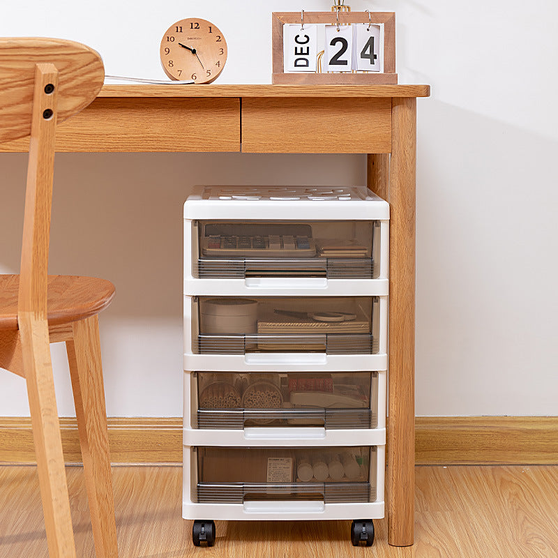 Plastic multi-layer organizing storage cabinet