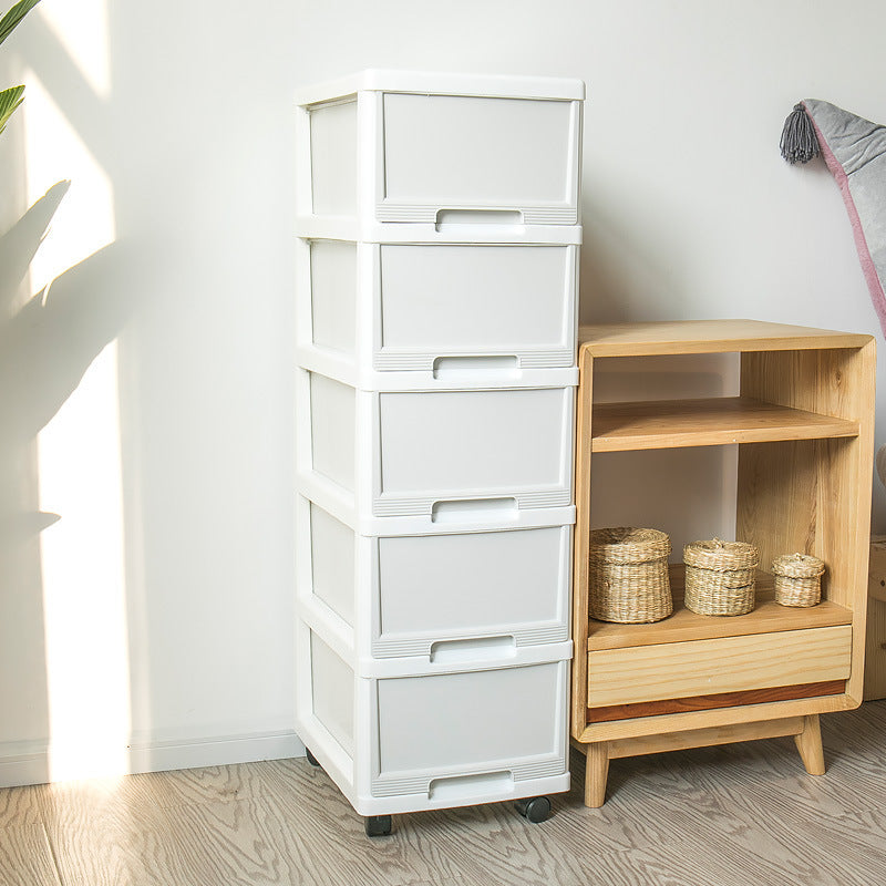 Plastic multi-layer organizing storage cabinet
