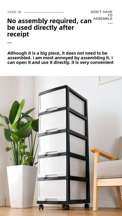 Plastic multi-layer organizing storage cabinet