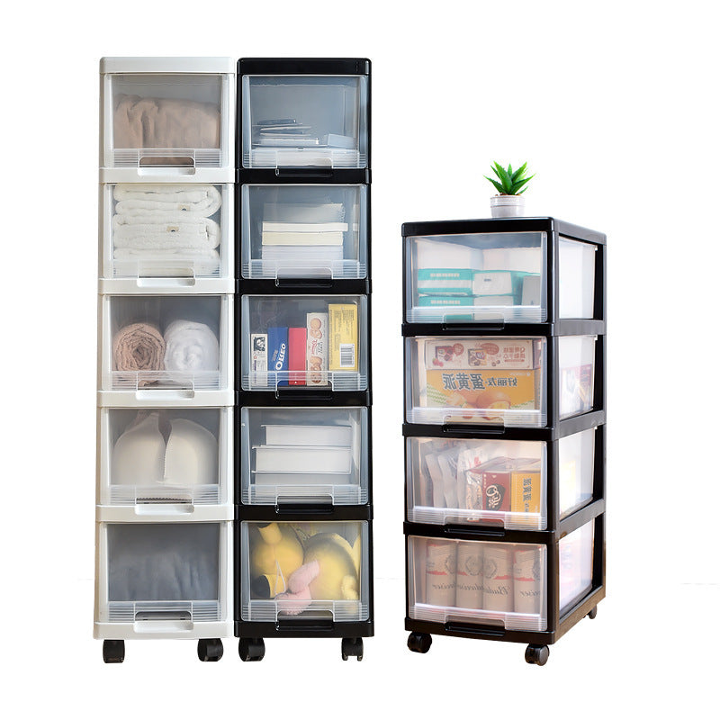 Plastic multi-layer organizing storage cabinet
