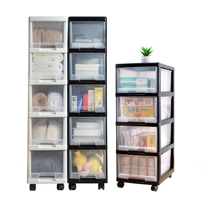 Plastic multi-layer organizing storage cabinet