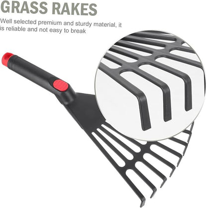 Plastic nine-tooth leaf rake gardening tool