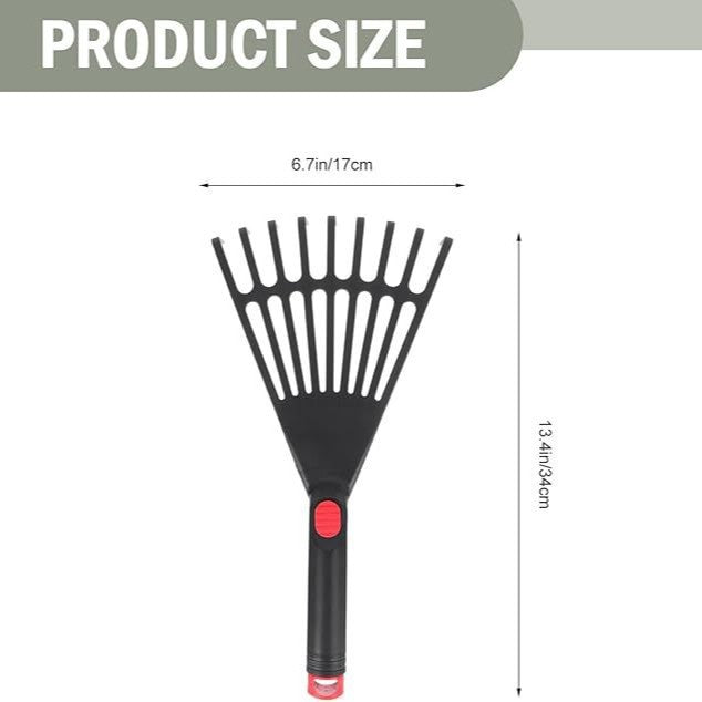 Plastic nine-tooth leaf rake gardening tool