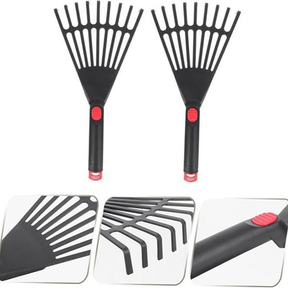 Plastic nine-tooth leaf rake gardening tool