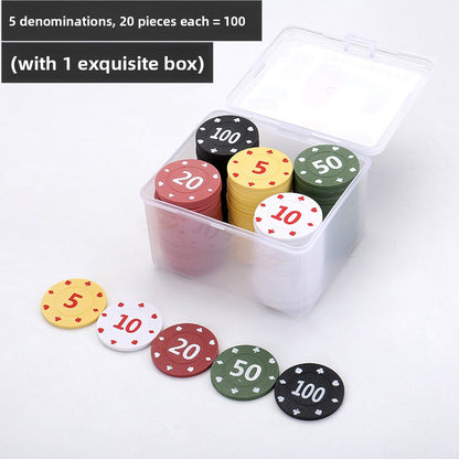 Plastic Poker Chips for Card Games