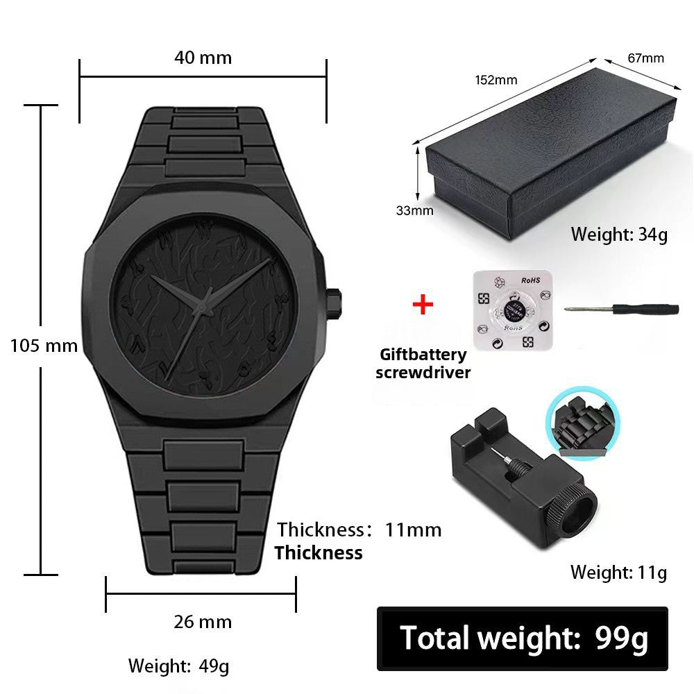Plastic Quartz Watch, Waterproof Arabic Watch