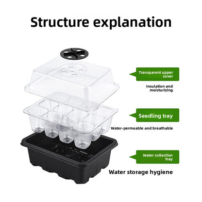 Plastic seedling tray