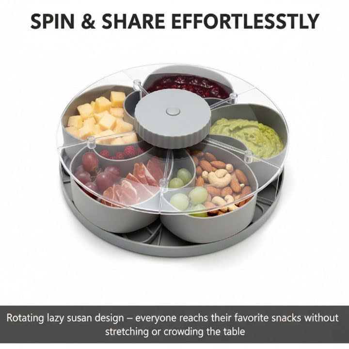 Plastic snack tray