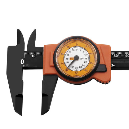 Plastic tape measuring caliper