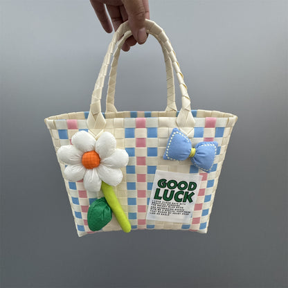 Plastic tote bag