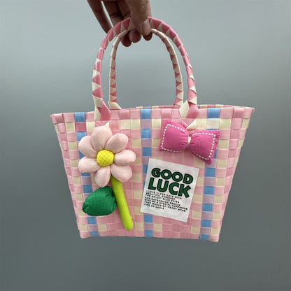 Plastic tote bag