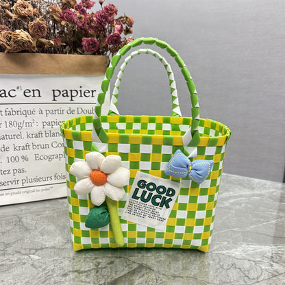 Plastic tote bag