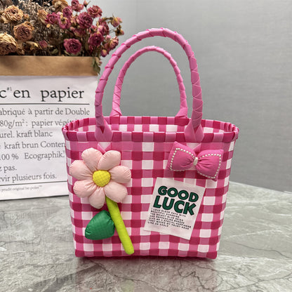 Plastic tote bag