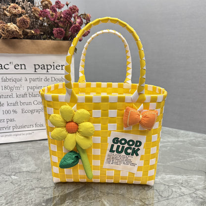 Plastic tote bag
