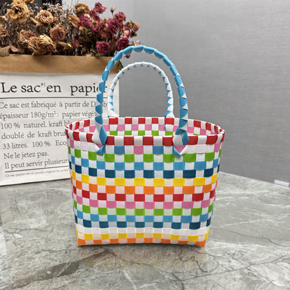 Plastic tote bag