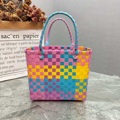 Plastic tote bag