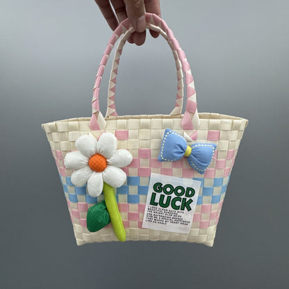Plastic tote bag