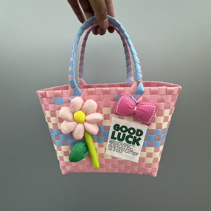 Plastic tote bag