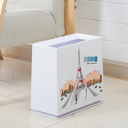 Plastic trash bin