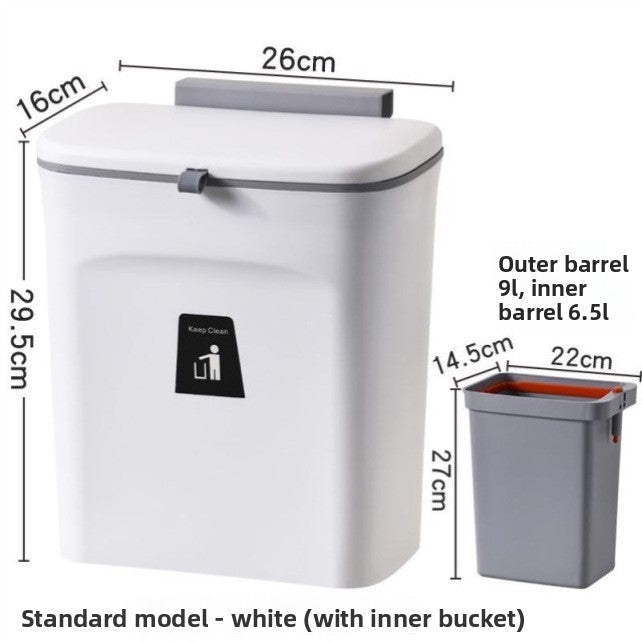 Plastic trash bin