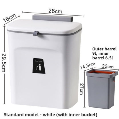 Plastic trash bin