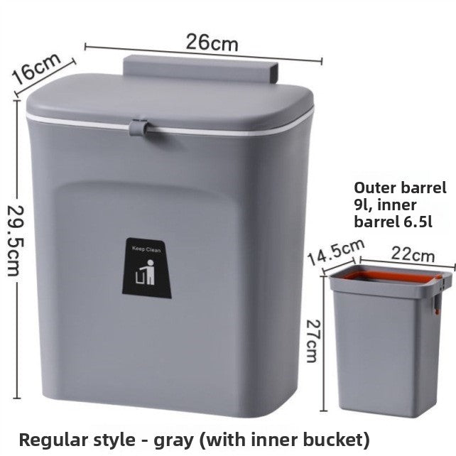 Plastic trash bin