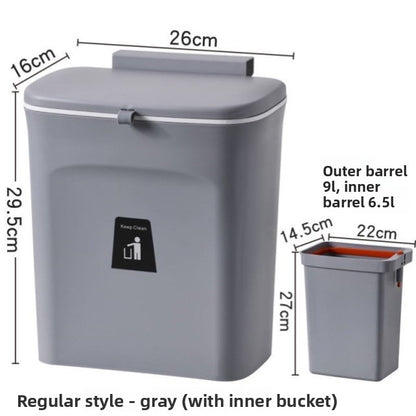 Plastic trash bin