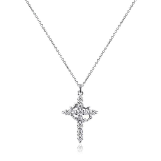 Plated Rotatable Crown Necklace