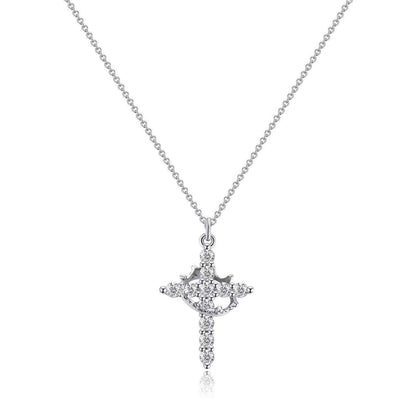 Plated Rotatable Crown Necklace
