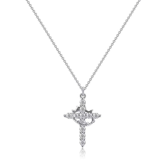 Plated Rotatable Crown Necklace