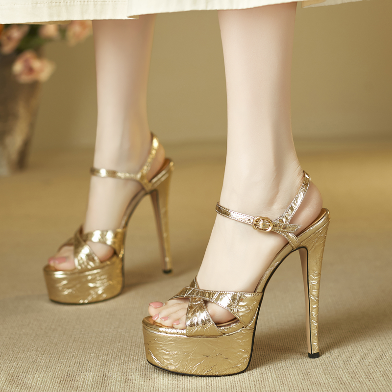 Platform stiletto sandals