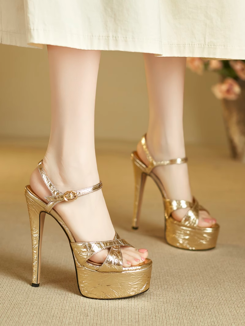 Platform stiletto sandals