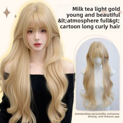 Milk tea gold hair net