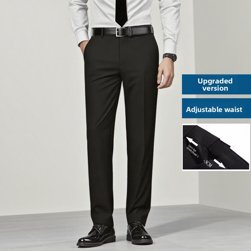 Playboy Suit Pants for Men, Business Formal Wear, Loose Straight-Leg, Plus Size, for Work, Interviews, Administrative, Commuting, Workplace, Career