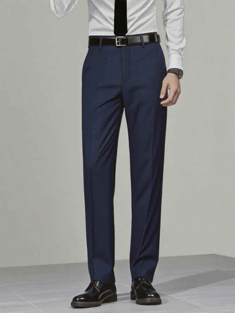 Playboy Suit Pants for Men, Business Formal Wear, Loose Straight-Leg, Plus Size, for Work, Interviews, Administrative, Commuting, Workplace, Career