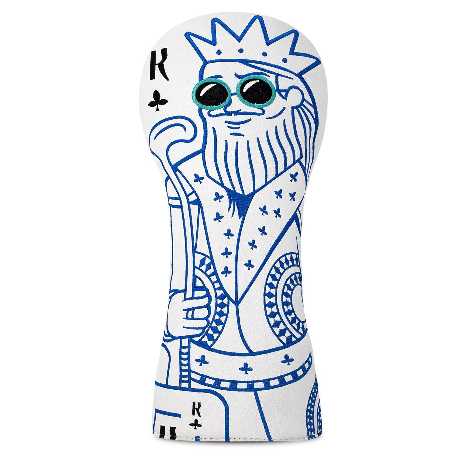 Playing Card Series Golf Club Cover Set JQK Creative PU Leather Golf Head Protector