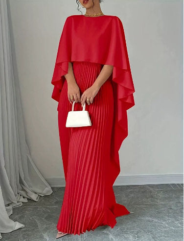Pleated Irregular Dress