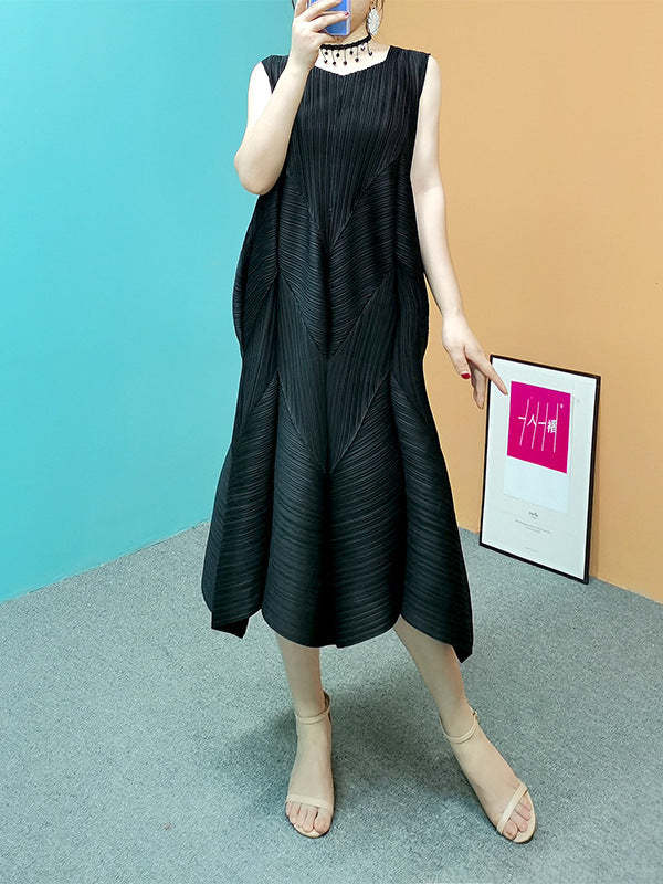 Pleated Mermaid Long Dress