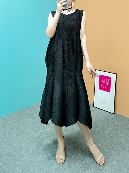Pleated Mermaid Long Dress